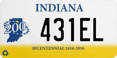 IN license plate 431EL