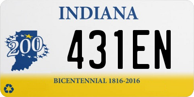 IN license plate 431EN