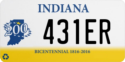 IN license plate 431ER