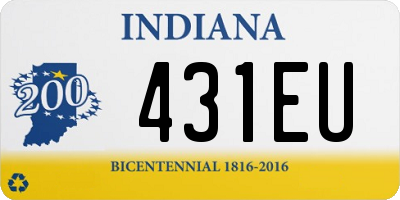 IN license plate 431EU