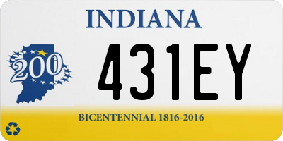 IN license plate 431EY