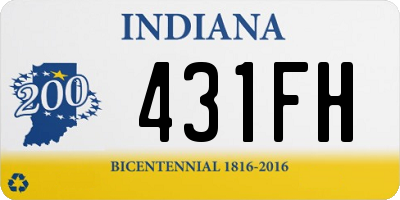 IN license plate 431FH