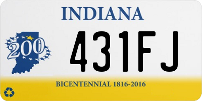 IN license plate 431FJ