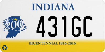 IN license plate 431GC