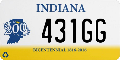 IN license plate 431GG