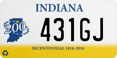 IN license plate 431GJ