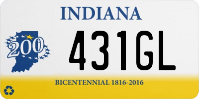 IN license plate 431GL