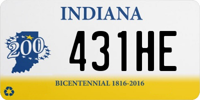 IN license plate 431HE