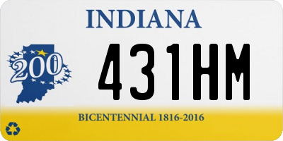 IN license plate 431HM