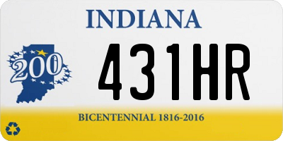 IN license plate 431HR