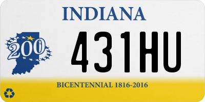 IN license plate 431HU