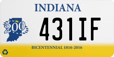 IN license plate 431IF