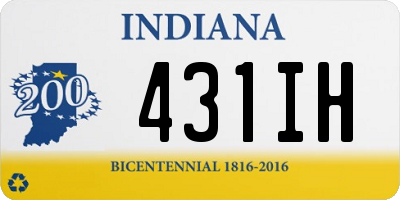 IN license plate 431IH