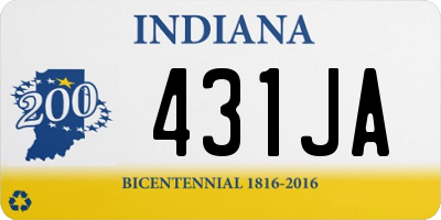 IN license plate 431JA