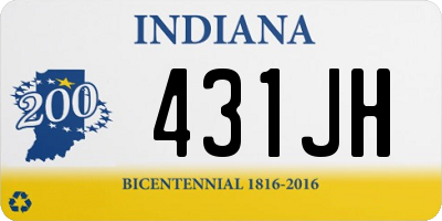 IN license plate 431JH