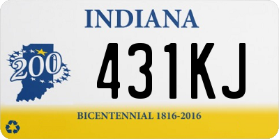 IN license plate 431KJ