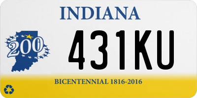 IN license plate 431KU