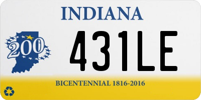 IN license plate 431LE