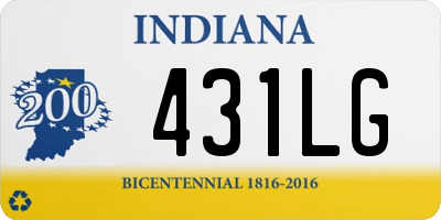 IN license plate 431LG