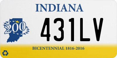 IN license plate 431LV