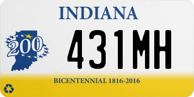 IN license plate 431MH