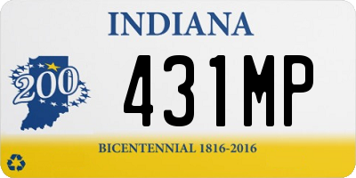 IN license plate 431MP