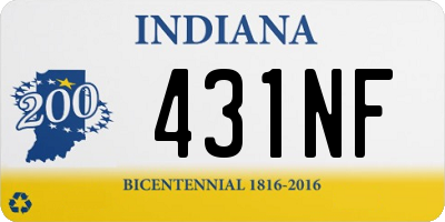 IN license plate 431NF