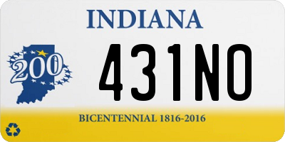 IN license plate 431NO