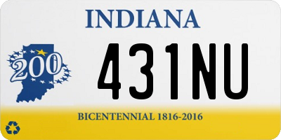 IN license plate 431NU