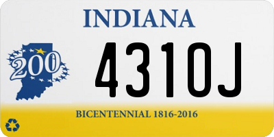 IN license plate 431OJ