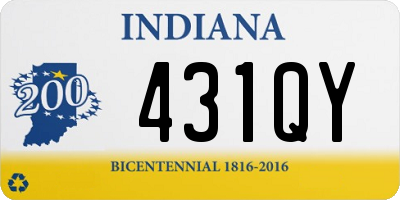 IN license plate 431QY