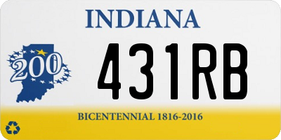 IN license plate 431RB