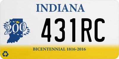 IN license plate 431RC