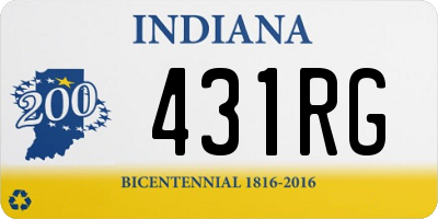 IN license plate 431RG