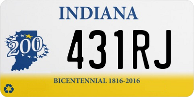 IN license plate 431RJ