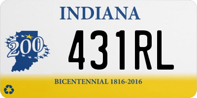 IN license plate 431RL