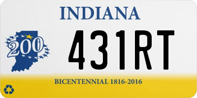 IN license plate 431RT