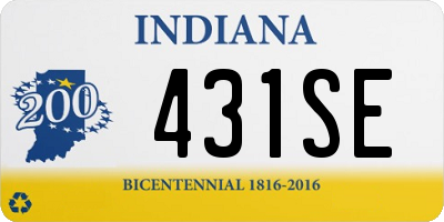 IN license plate 431SE