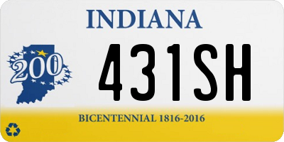 IN license plate 431SH