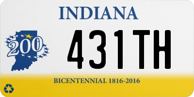 IN license plate 431TH