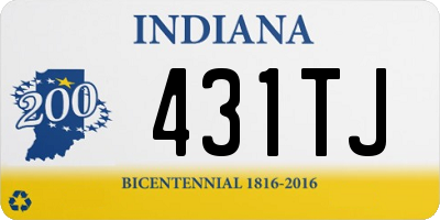 IN license plate 431TJ