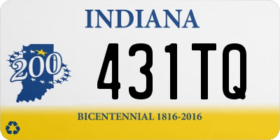 IN license plate 431TQ