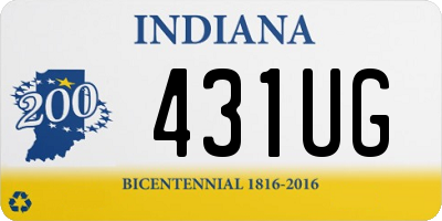 IN license plate 431UG