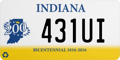 IN license plate 431UI