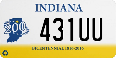 IN license plate 431UU