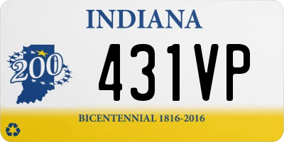 IN license plate 431VP