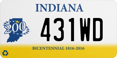 IN license plate 431WD