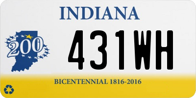 IN license plate 431WH