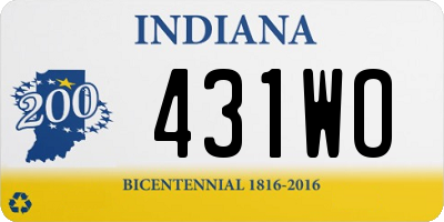 IN license plate 431WO
