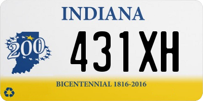 IN license plate 431XH